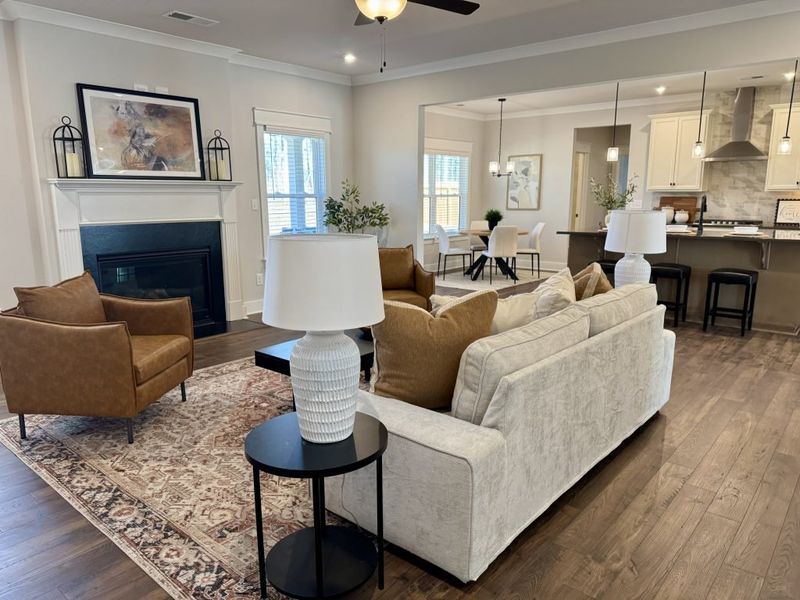 Furnished interior in a model home at Springside Reserve in Powder Springs (Image 61).