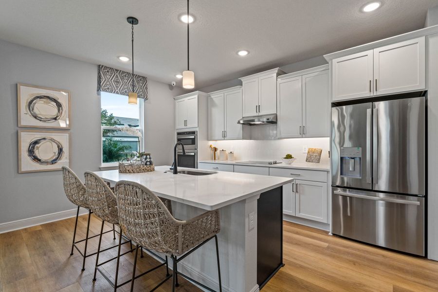 42" upper kitchen cabinets and kitchen island