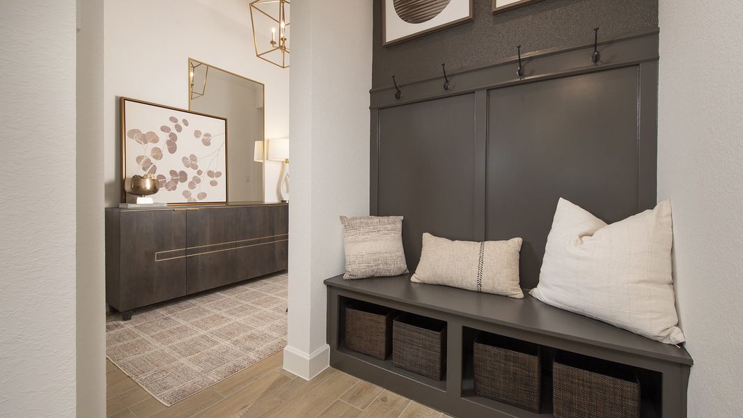 Furnished interior in a model home at Kresston 50' in Montgomery (Image 13). Furnished interior in a model home at Kresston 50' in Montgomery (Image 13).