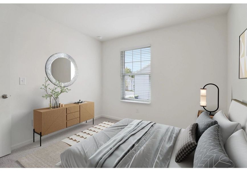 Furnished interior in a model home at Magnolia Ridge in Greensboro (Image 6).