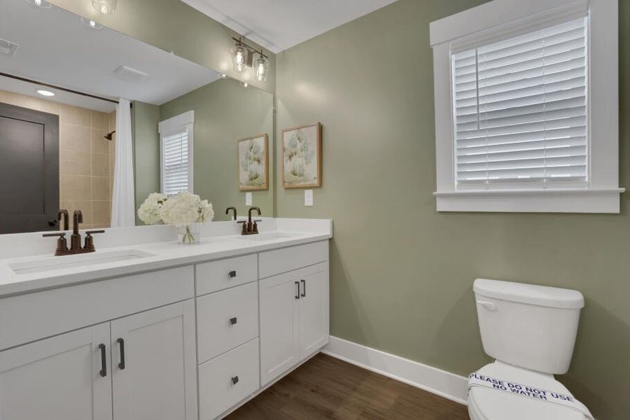 Furnished interior in a model home at Villas at Dawsonville Townhomes in Dawsonville (Image 16). Furnished interior in a model home at Villas at Dawsonville Townhomes in Dawsonville (Image 16).