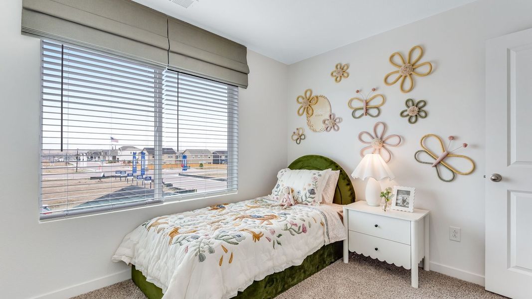 Furnished interior in a model home at The Ridge at Lorson Ranch in Colorado Springs (Image 25).