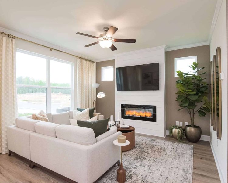 Furnished interior in a model home at Mulberry Summit in Flowery Branch (Image 14).