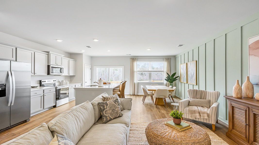 Furnished interior in a model home at Marion Village in Santee (Image 9).