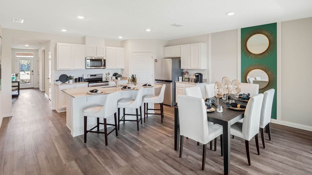 Furnished interior in a model home at Timberwalk in Mount Dora (Image 39).