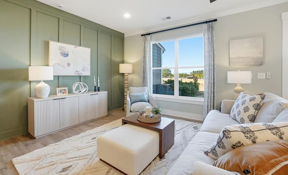 Furnished interior in a model home at Blythe Mill Townhomes in Waxhaw (Image 45). Furnished interior in a model home at Blythe Mill Townhomes in Waxhaw (Image 45).