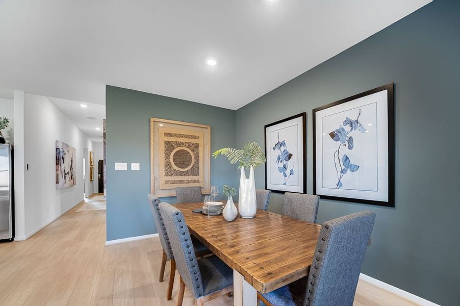 Furnished interior in a model home at Raburn Reserve 50s in Tomball (Image 31).