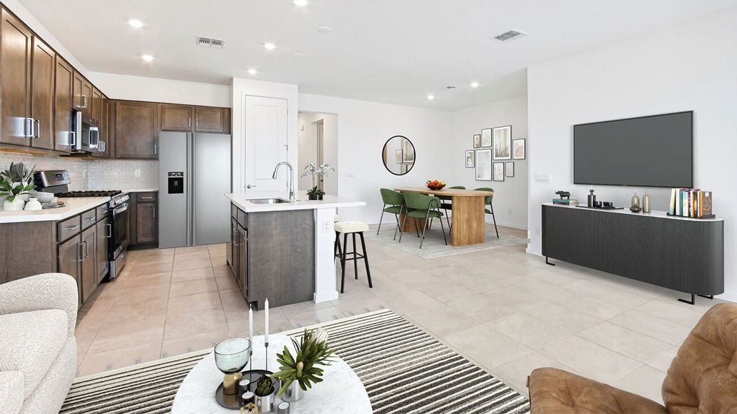 Furnished interior in a model home at Mason Ranch II in Surprise (Image 22). Furnished interior in a model home at Mason Ranch II in Surprise (Image 22).