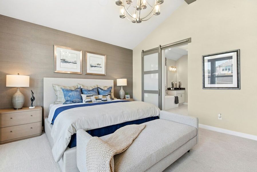 Furnished interior in a model home at The Colony in Bastrop (Image 25). Furnished interior in a model home at The Colony in Bastrop (Image 25).