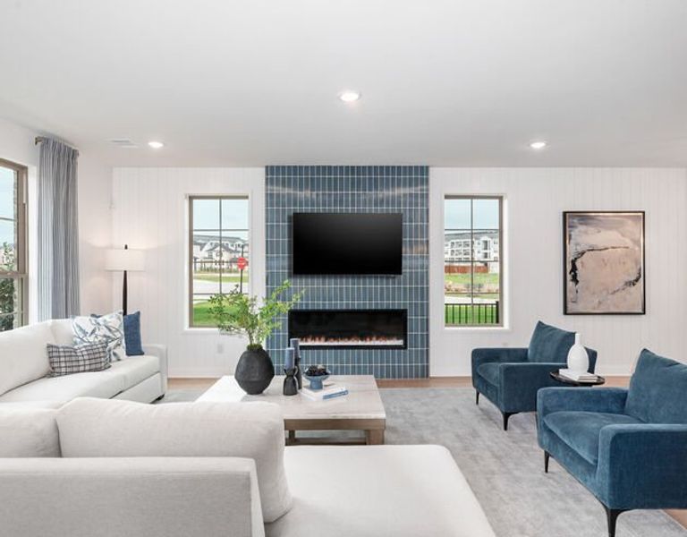 Furnished interior in a model home at Bayside in Rowlett (Image 27). Furnished interior in a model home at Bayside in Rowlett (Image 27).