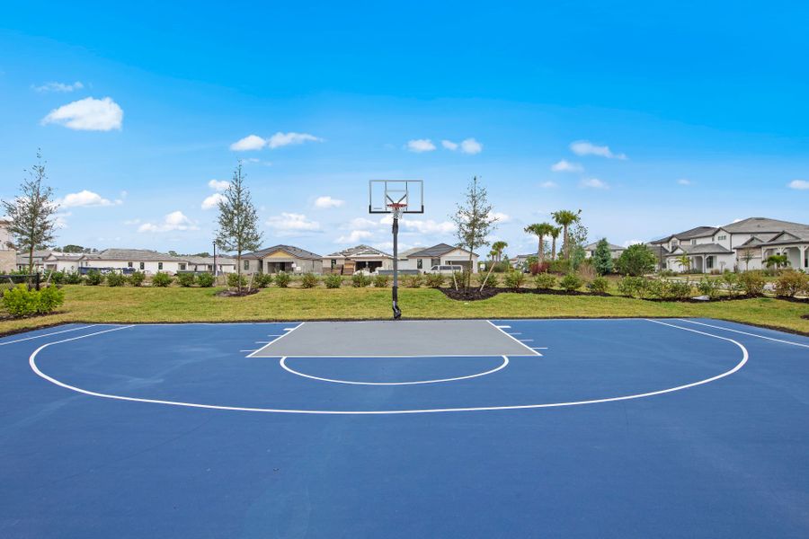 Basketball Court Nearby Your Dream New Construction Home in Sapphire Point at Lakewood Ranch.