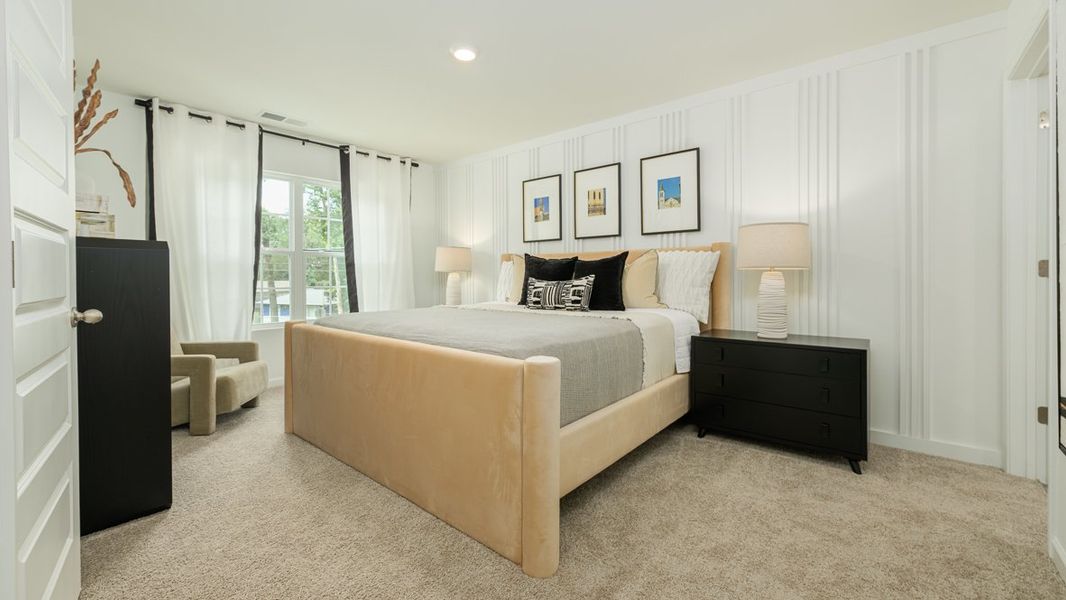 Furnished interior in a model home at Wellington Park in Lithonia (Image 17).