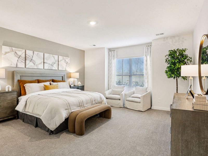 Furnished interior in a model home at Greystone - Vista Townhomes in Smyrna (Image 16).