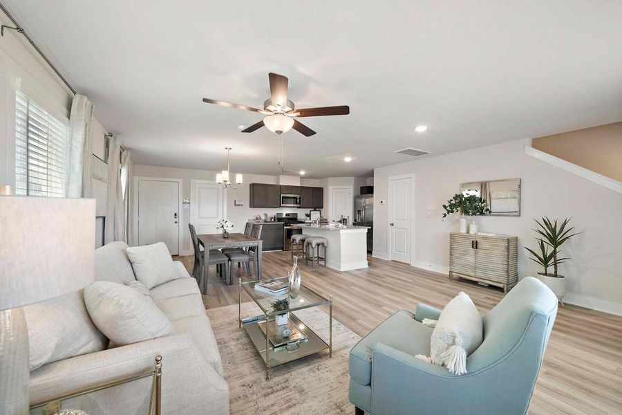 Furnished interior in a model home at Enclave at Cypress in Cypress (Image 11).