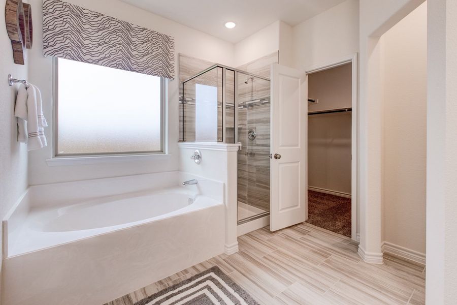 Furnished interior in a model home at Palmilla Springs in Fort Worth (Image 38).