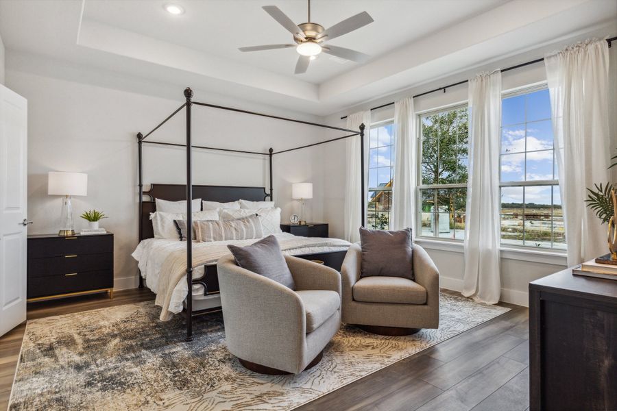 Furnished interior in a model home at Dove Hollow in Waxahachie (Image 30).