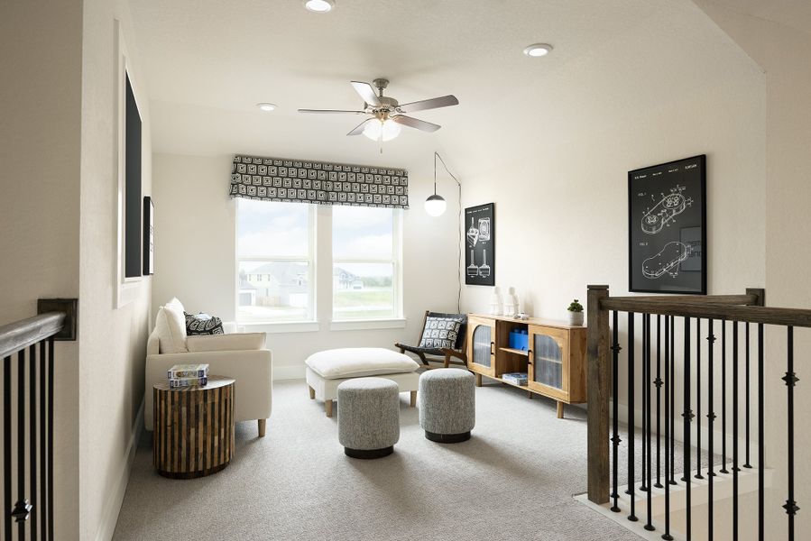 Furnished interior in a model home at Venado Crossing in Cibolo (Image 11).