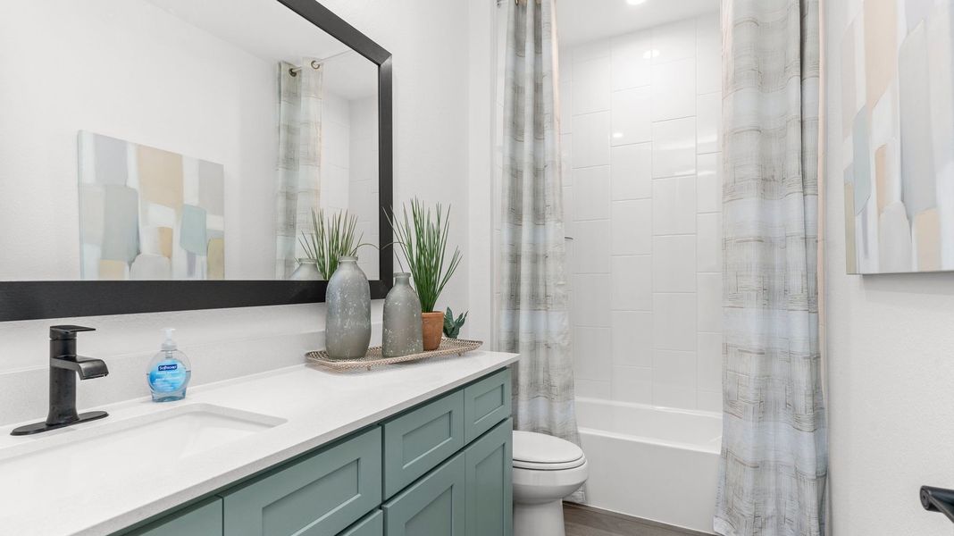 Furnished interior in a model home at Alexander in Pearland (Image 24).