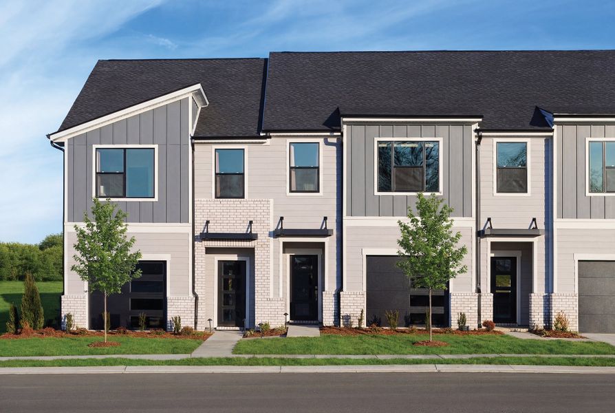Front exterior of a home in the Nexus Townhomes community, located in Gallatin, TN (Image 5).