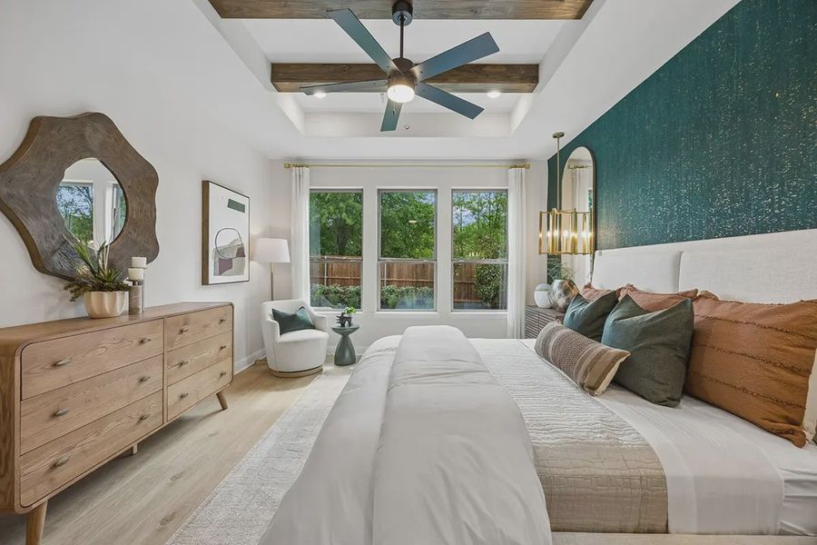 Furnished interior in a model home at Westpoint Park in Fort Worth (Image 24).