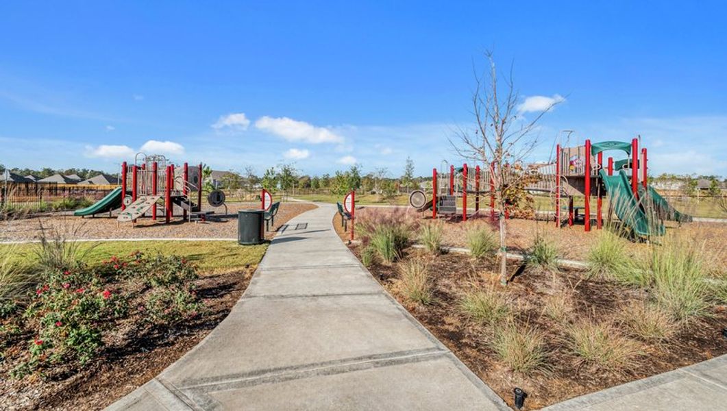 The kids will love having two playgrounds!