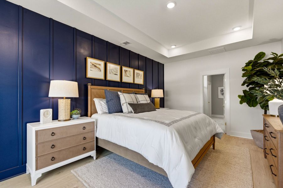 Furnished interior in a model home at Sunset Landing in Little River (Image 7).
