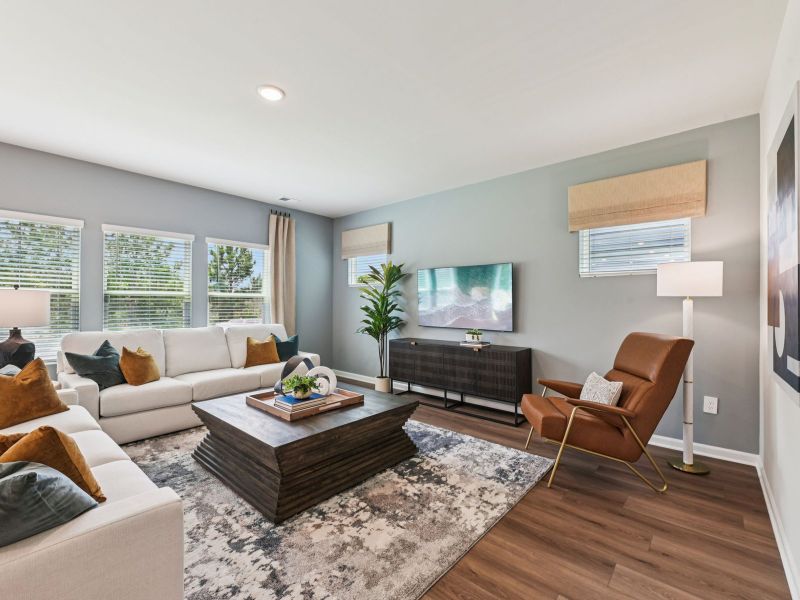 Furnished interior in a model home at Avalon Place - Signature Series in Durham (Image 6).