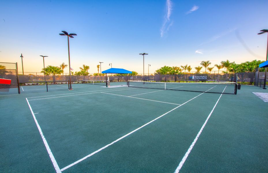 Play a round of Tennis at BeachWalk, a new home community in Englewood, FL Play a round of Tennis at BeachWalk, a new home community in Englewood, FL