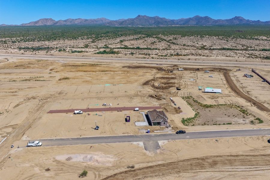 Site preparation and early development at Mandarina Horizon in Marana, AZ (Image 22).