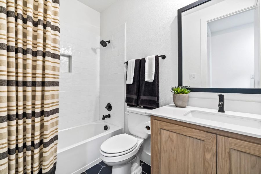 Furnished interior in a model home at Windsong Ranch - The Enclave in Prosper (Image 31). Furnished interior in a model home at Windsong Ranch - The Enclave in Prosper (Image 31).