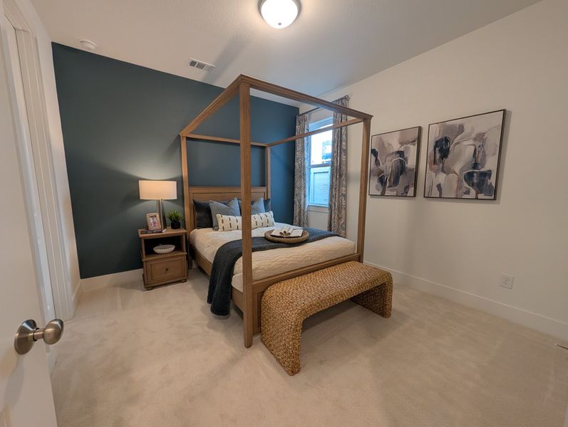 Furnished interior in a model home at Landmark in Denton (Image 17).