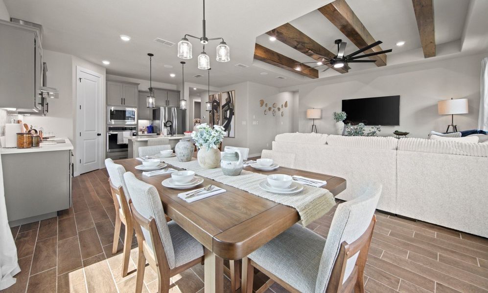 Furnished interior in a model home at Las Cruces in Alamo (Image 32).