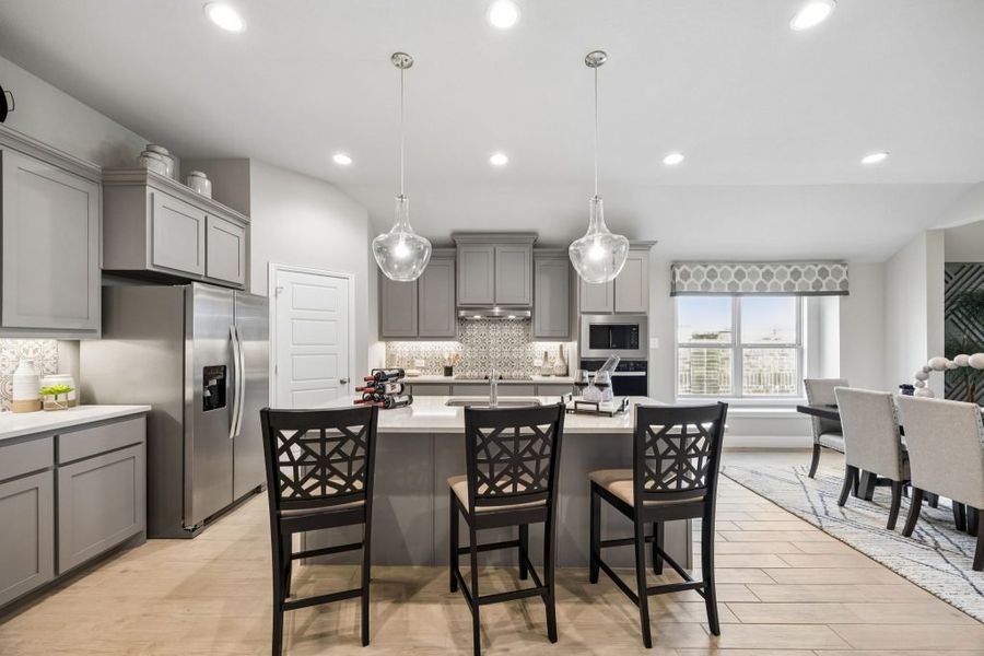 Furnished interior in a model home at Mercer Meadows in Royse City (Image 6).