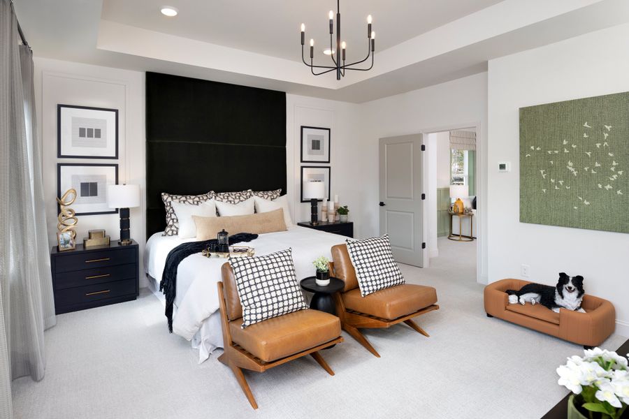 Furnished interior in a model home at Hardy Pond in Rock Hill (Image 11).