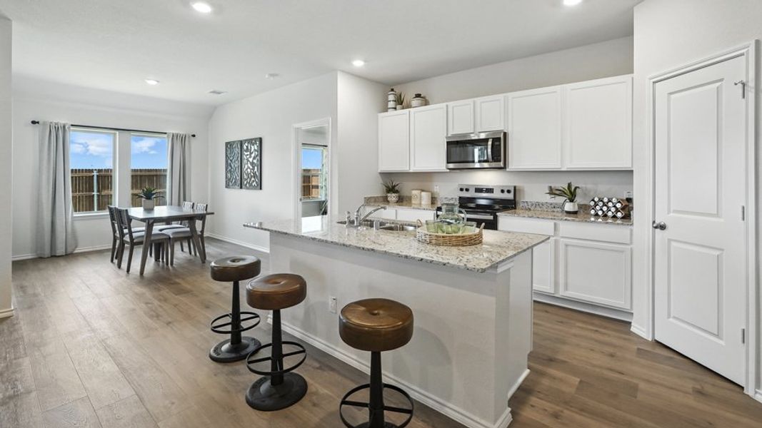 Furnished interior in a model home at Saddlebrook in Waxahachie (Image 6).