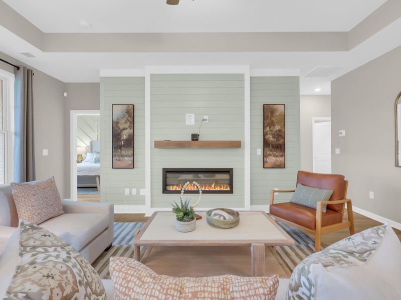 Furnished interior in a model home at Edgefield in Loris (Image 38). Furnished interior in a model home at Edgefield in Loris (Image 38).