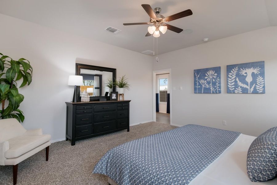 Furnished interior in a model home at Willow Glenn in Temple (Image 13).