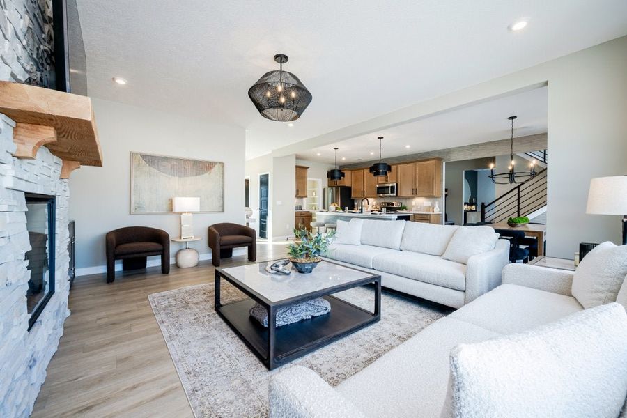 Furnished interior in a model home at Breakfast Point East in Panama City Beach (Image 11).