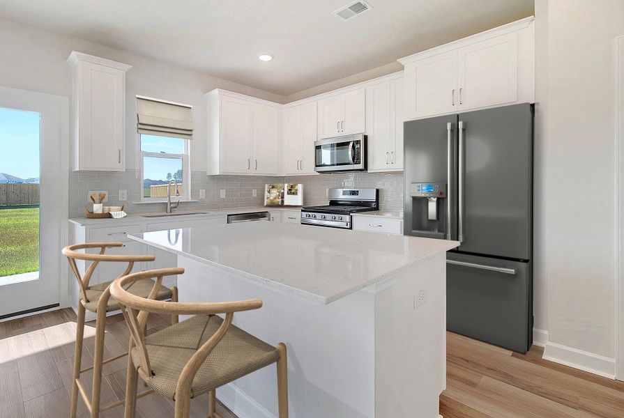 Furnished interior in a model home at Tea Farm: Lake Series in Ravenel (Image 5).