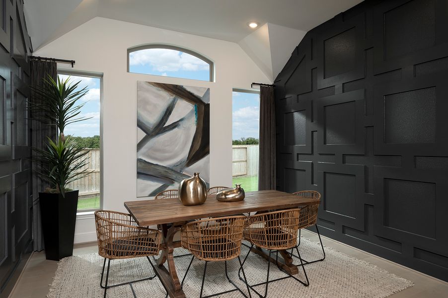 Furnished interior in a model home at Meridiana 60' in Manvel (Image 25).