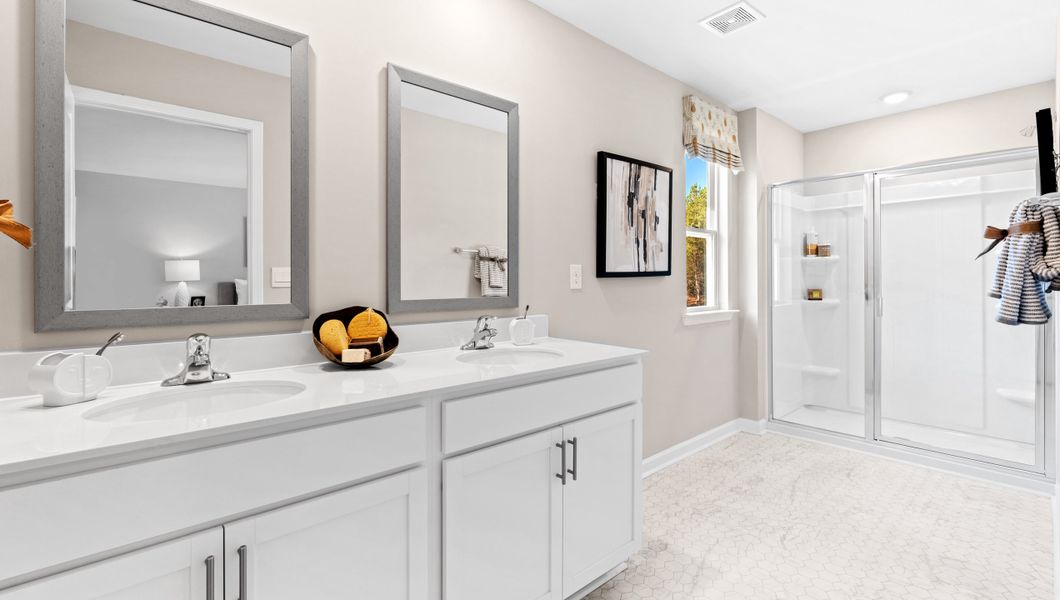 Furnished interior in a model home at Varner Station in Woodruff (Image 22). Furnished interior in a model home at Varner Station in Woodruff (Image 22).