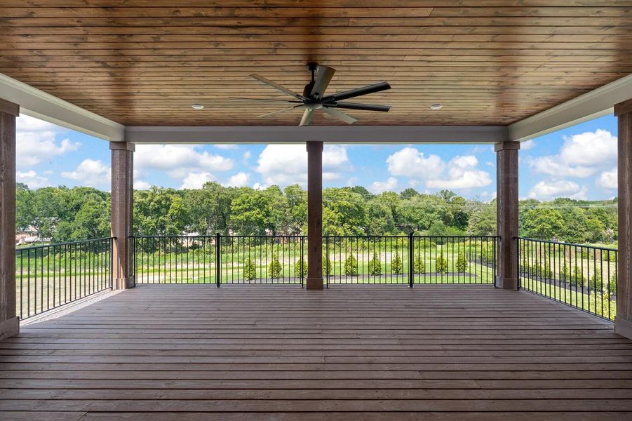 The Dresden H 2nd Story Covered Porch