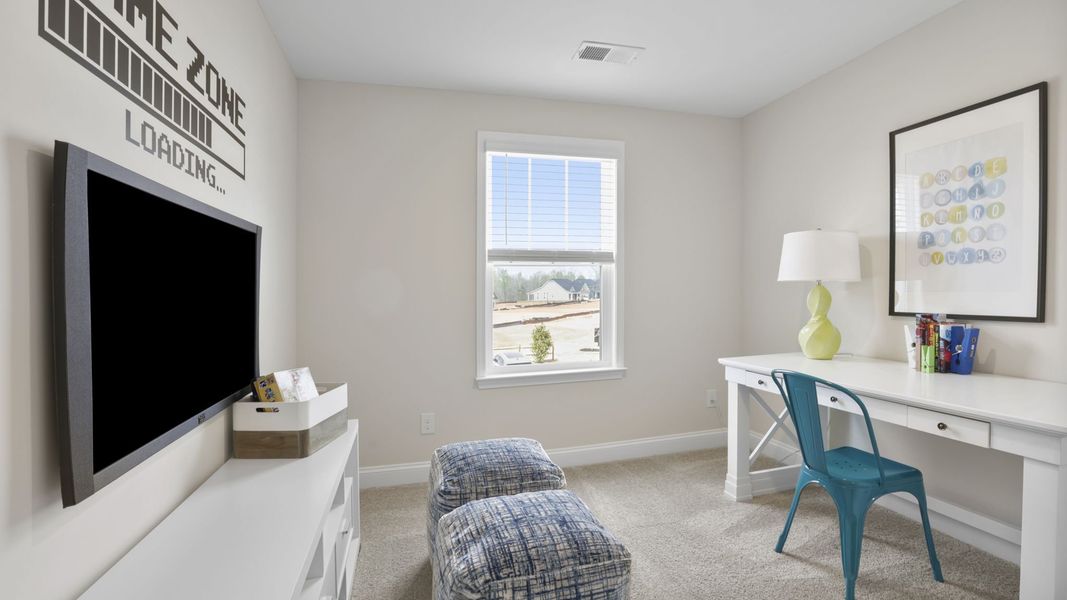 Furnished interior in a model home at Blue Ridge Trail in Fountain Inn (Image 21).