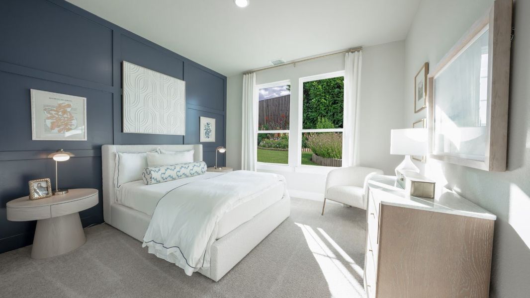 Furnished interior in a model home at The Meadows in Denton (Image 16).