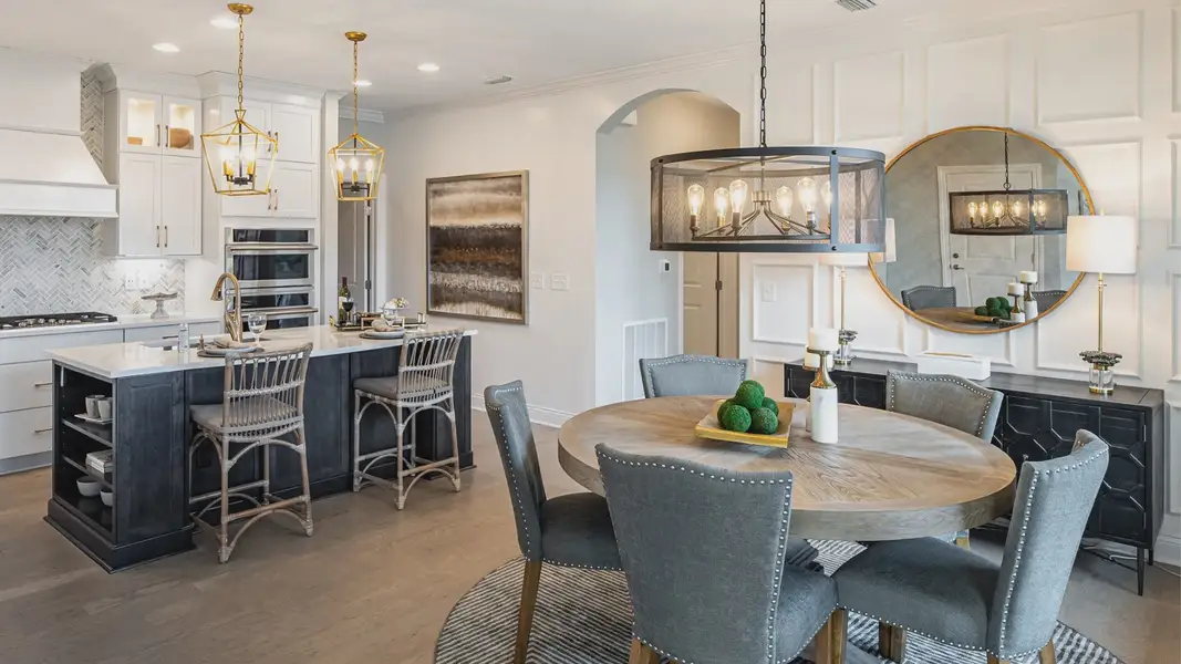 Furnished interior in a model home at Lakeside at Millican Reserve in College Station (Image 4). Furnished interior in a model home at Lakeside at Millican Reserve in College Station (Image 4).