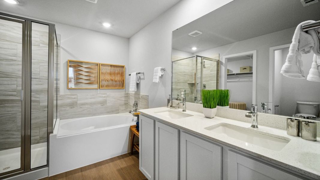 Furnished interior in a model home at Salem Crossing in Victoria (Image 23). Furnished interior in a model home at Salem Crossing in Victoria (Image 23).