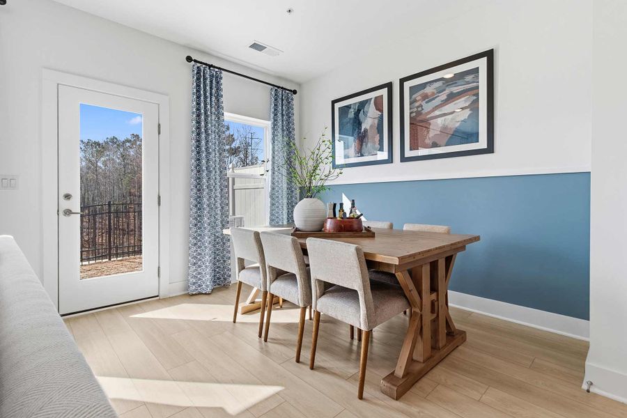 Furnished interior in a model home at Grandview Terrace in Canton (Image 17).