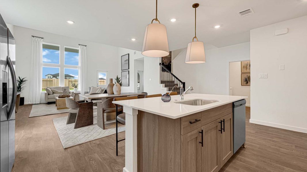 Furnished interior in a model home at Evergreen in Rosenberg (Image 9).