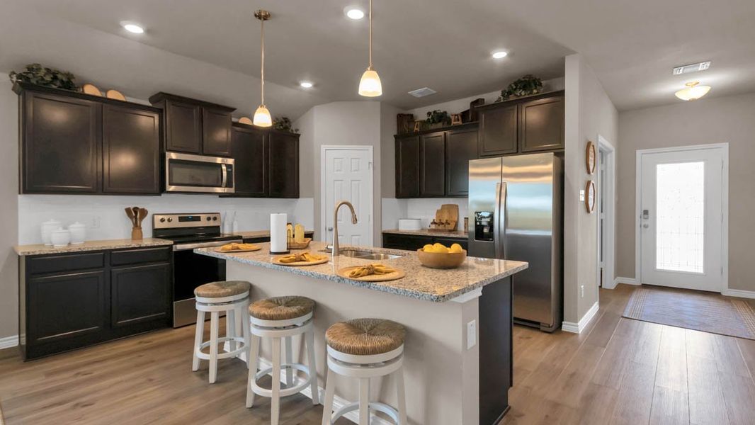 Furnished interior in a model home at Warrior's Legacy in Nolanville (Image 5). Furnished interior in a model home at Warrior's Legacy in Nolanville (Image 5).