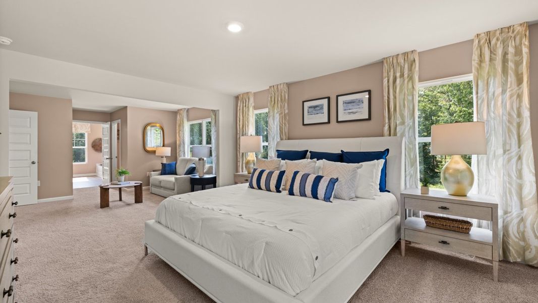 Furnished interior in a model home at Brooks Station in Dacula (Image 36). Furnished interior in a model home at Brooks Station in Dacula (Image 36).